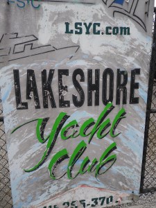Yacht Club sign