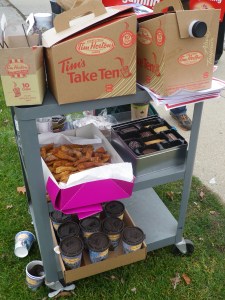 More food arrived after this picture was taken.