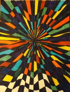 This is the activity that kept the other half of the class busy while I worked with the printers.