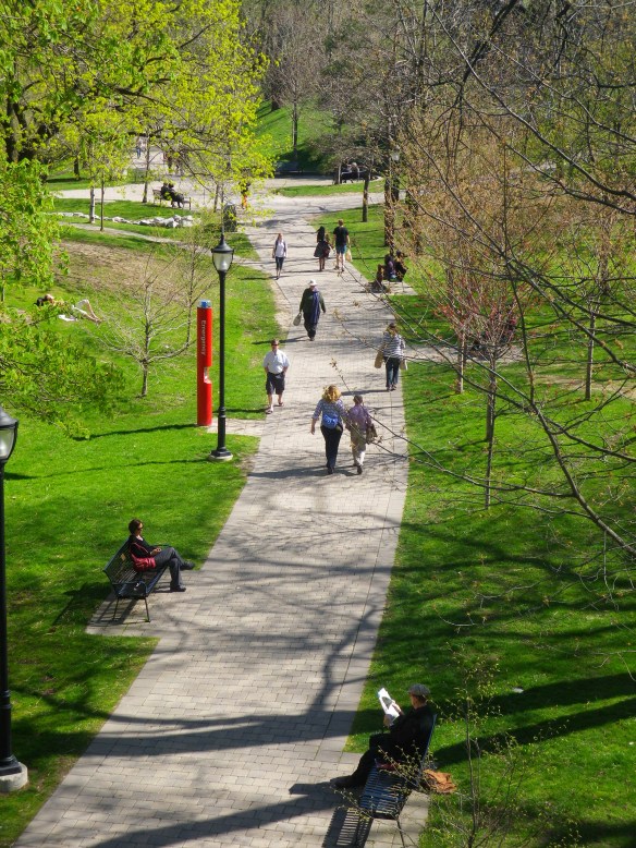 Philosopher's Walk between Koerner Hall and the ROM (museum)