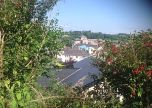 Overlooking the town along the Greenway.