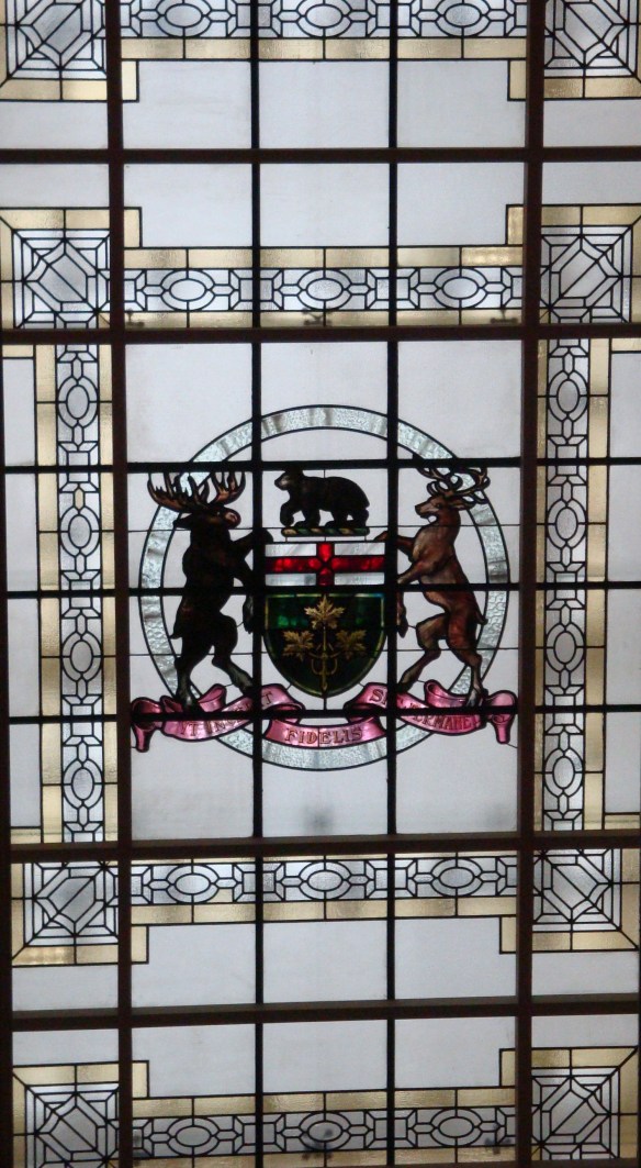Stained Glass Ceiling at Queen's Park, Toronto