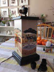 Notice how I use my dining room table as a work bench.