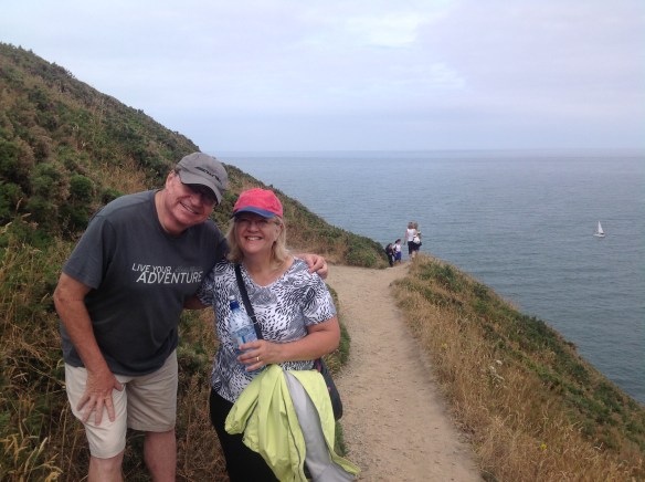 On the Cliffs of Howth, Ireland, overlooking the Irish Sea