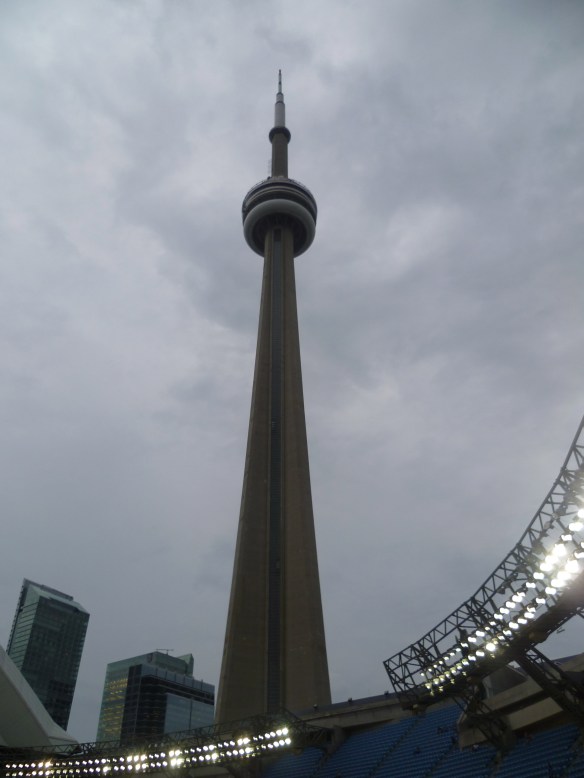 From inside the Dome at the baseball game.