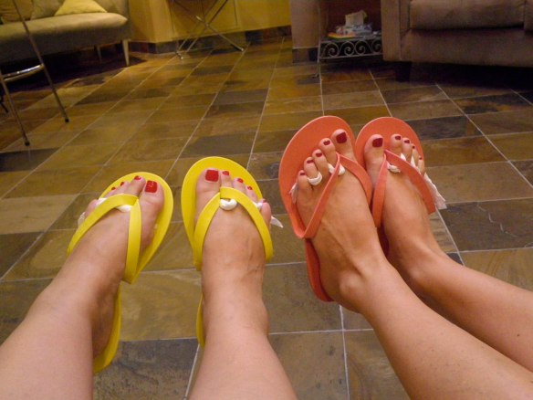 Getting our feet ready for sandal season.