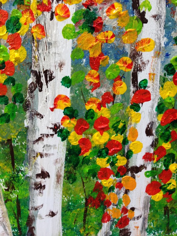 Close-up of tree on the right.