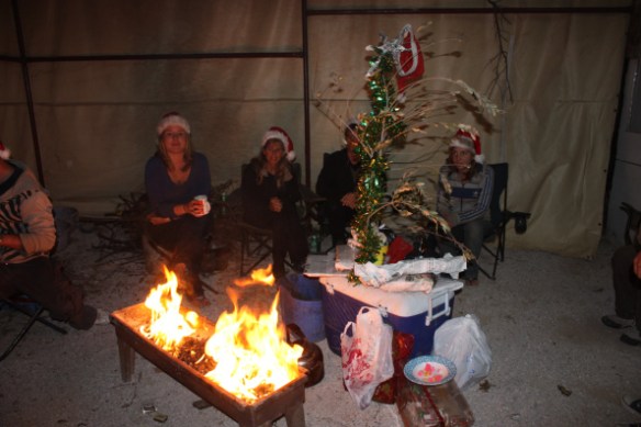 indoor campfire Damascus Syria